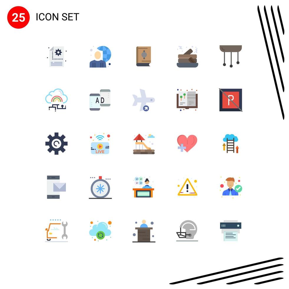 25 Creative Icons Modern Signs and Symbols of decorations food world pancake ramadan Editable Vector Design Elements