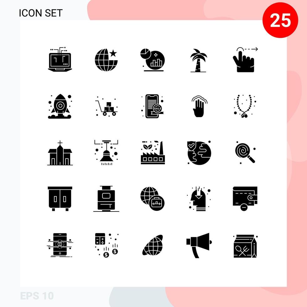 Pack of 25 creative Solid Glyphs of srilanka indian analysis india culture Editable Vector Design Elements