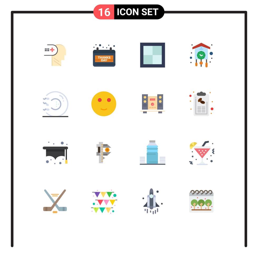 Stock Vector Icon Pack of 16 Line Signs and Symbols for old clock apartment home room Editable Pack of Creative Vector Design Elements