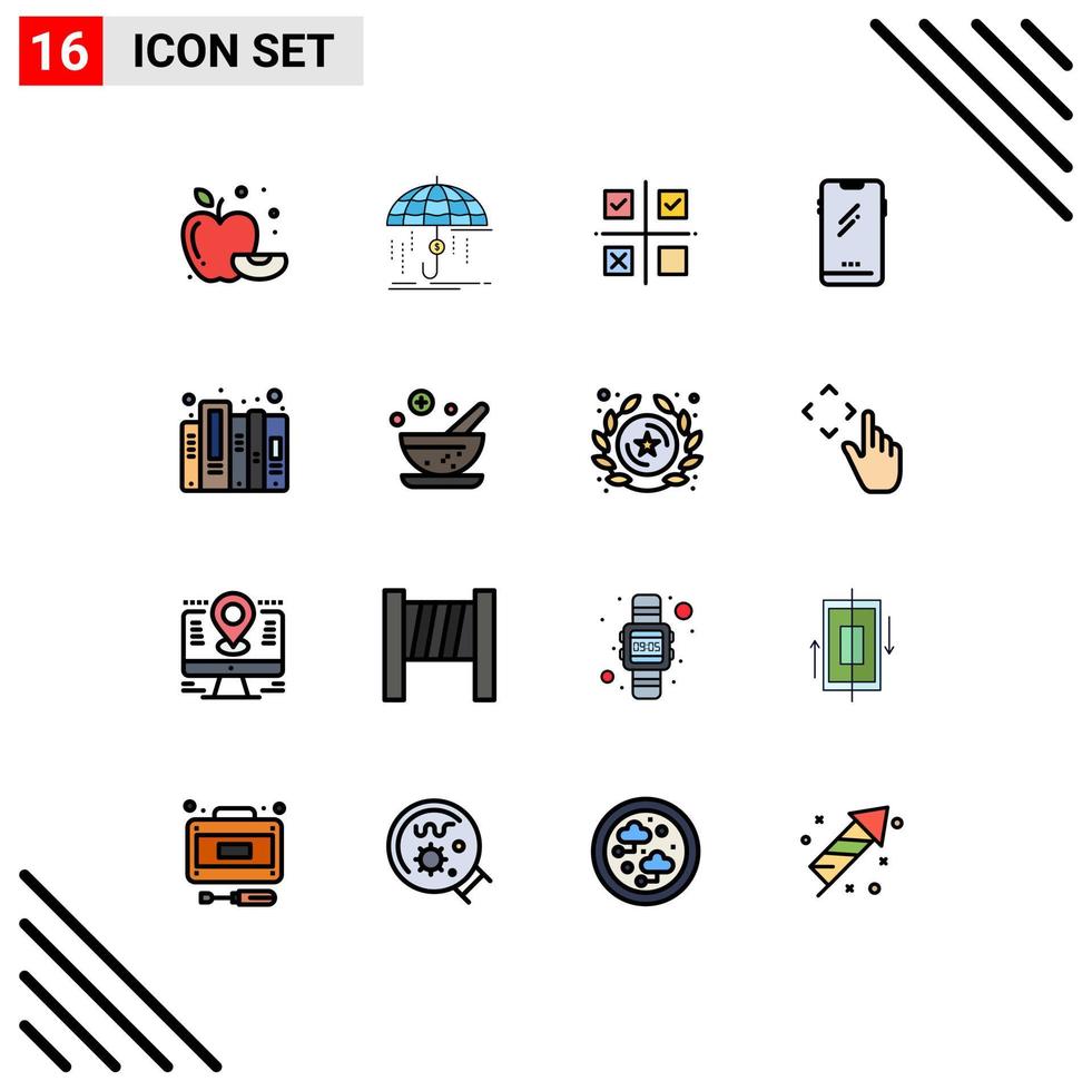 16 Creative Icons Modern Signs and Symbols of iphone mobile business smart phone production Editable Creative Vector Design Elements