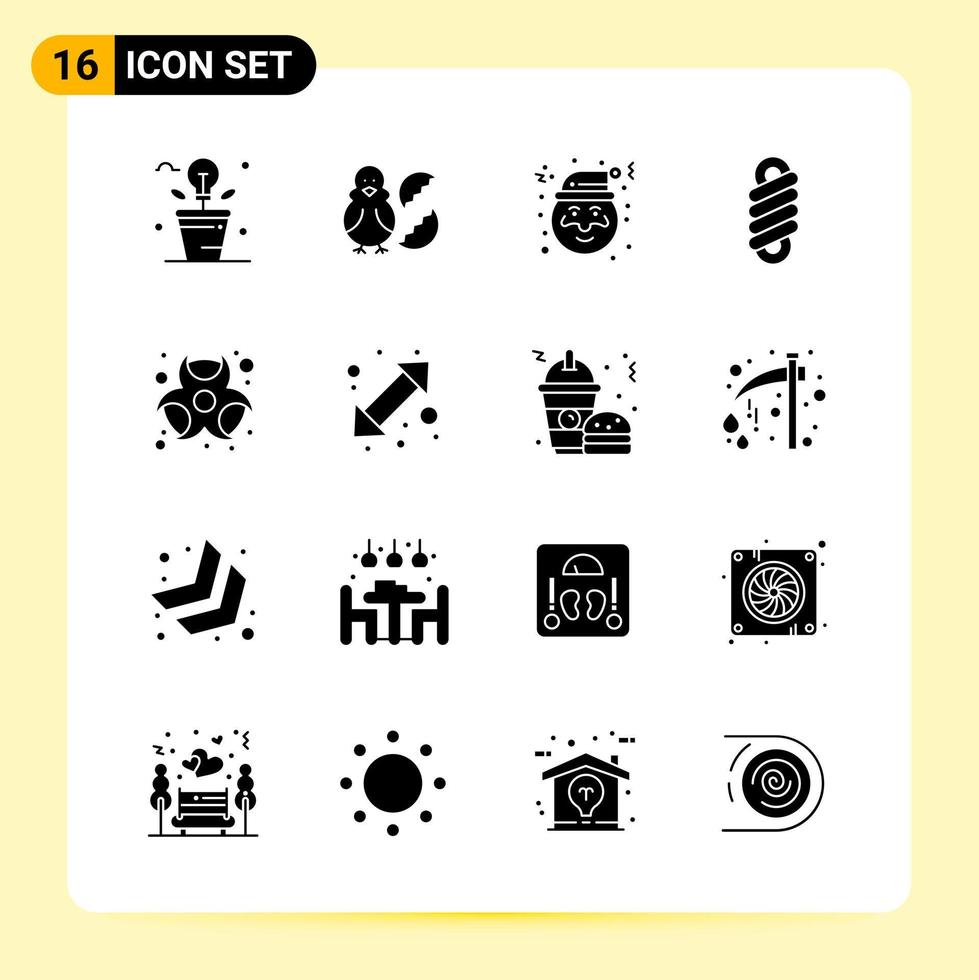 16 Creative Icons for Modern website design and responsive mobile apps 16 Glyph Symbols Signs on White Background 16 Icon Pack vector