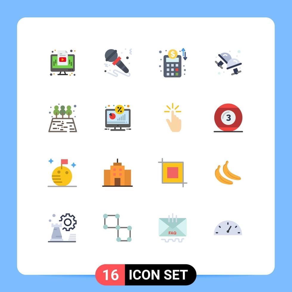 paquete de iconos de vector de stock de 16 signos y símbolos de línea para el instrumento de joyería de jardín manguito de camisa paquete editable de elementos creativos de diseño de vectores