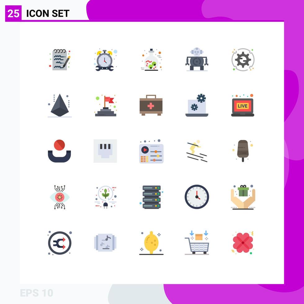 Set of 25 Modern UI Icons Symbols Signs for options setting halloween preferences robotics Editable Vector Design Elements