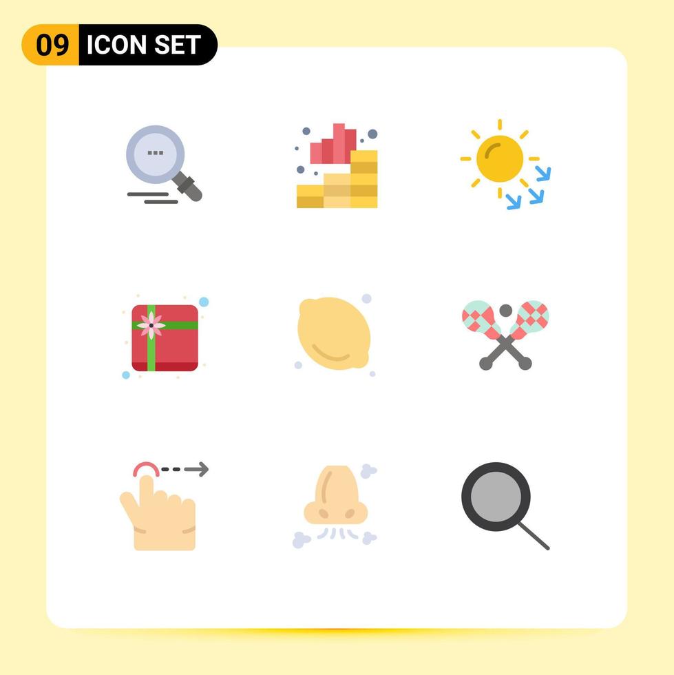 Stock Vector Icon Pack of 9 Line Signs and Symbols for medical healthcare dry skin food gift Editable Vector Design Elements