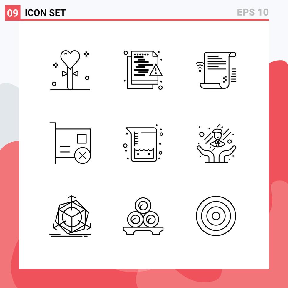 9 Universal Outline Signs Symbols of devices card protection online presentation Editable Vector Design Elements