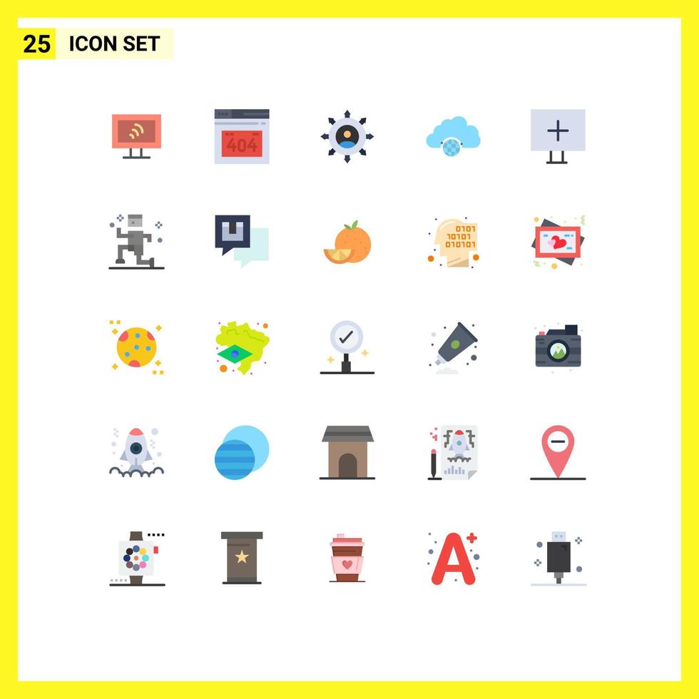 Stock Vector Icon Pack of 25 Line Signs and Symbols for alert infrastructure corporate hub city Editable Vector Design Elements