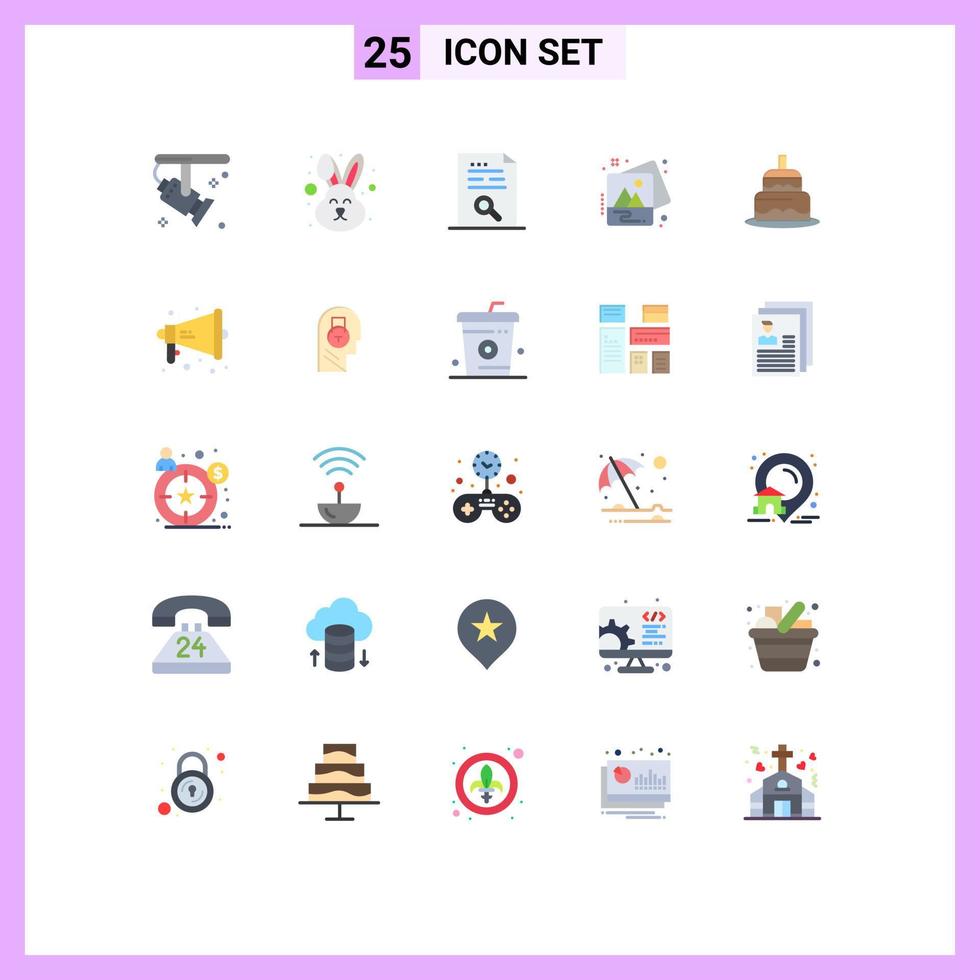 25 Creative Icons Modern Signs and Symbols of indian picture content photo find Editable Vector Design Elements