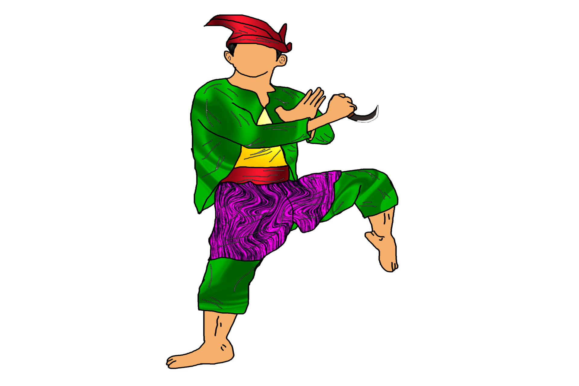 Men Posing Dance Silat Stand One Leg With Hold Kerambit 17891590 PNG men-posing-dance-silat-stand-one-leg-with-hold-kerambit-17891590-png