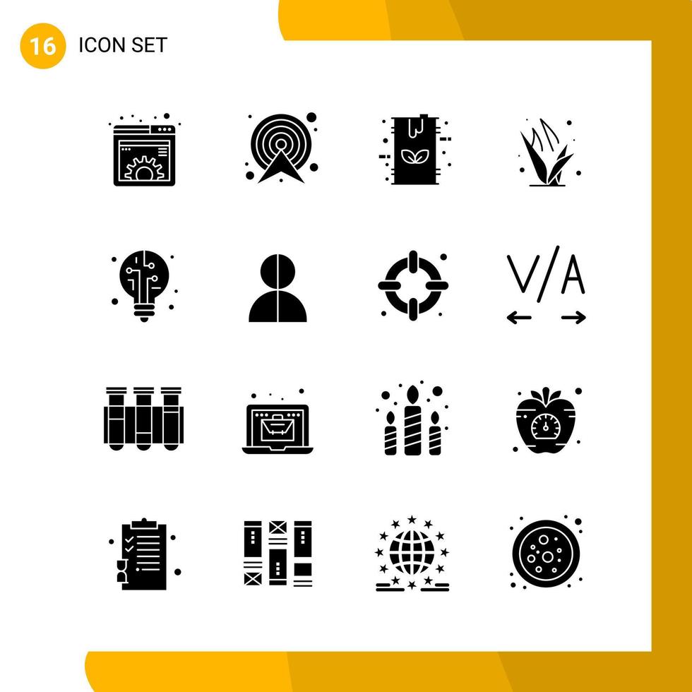 16 Icon Set Solid Style Icon Pack Glyph Symbols isolated on White Backgound for Responsive Website Designing vector