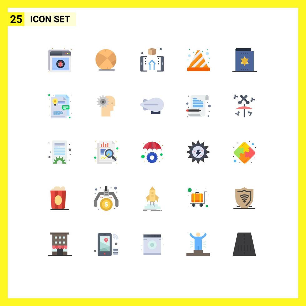 25 Creative Icons Modern Signs and Symbols of traffic cone danger education cone online Editable Vector Design Elements