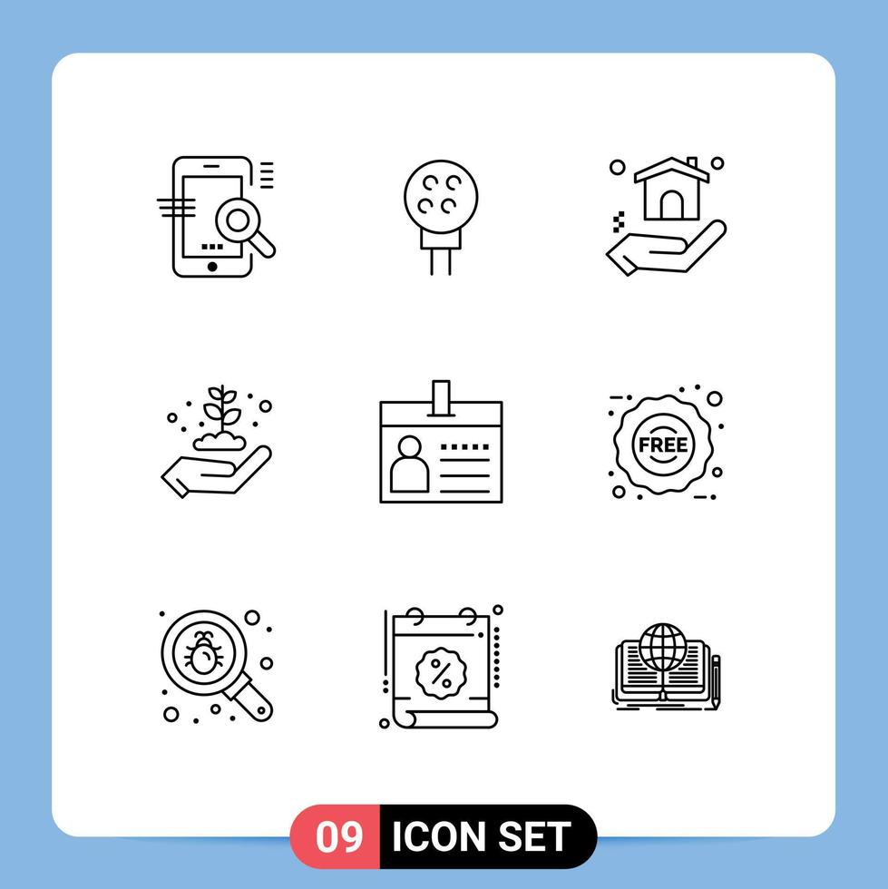 9 Creative Icons Modern Signs and Symbols of card gardening sport energy earth day Editable Vector Design Elements