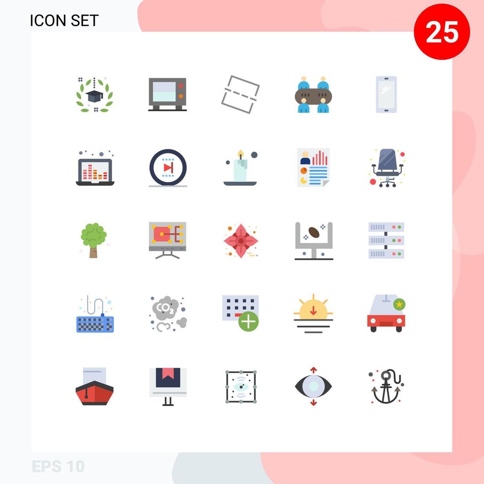 25 Flat Color concept for Websites Mobile and Apps android smart phone image phone poker Editable Vector Design Elements