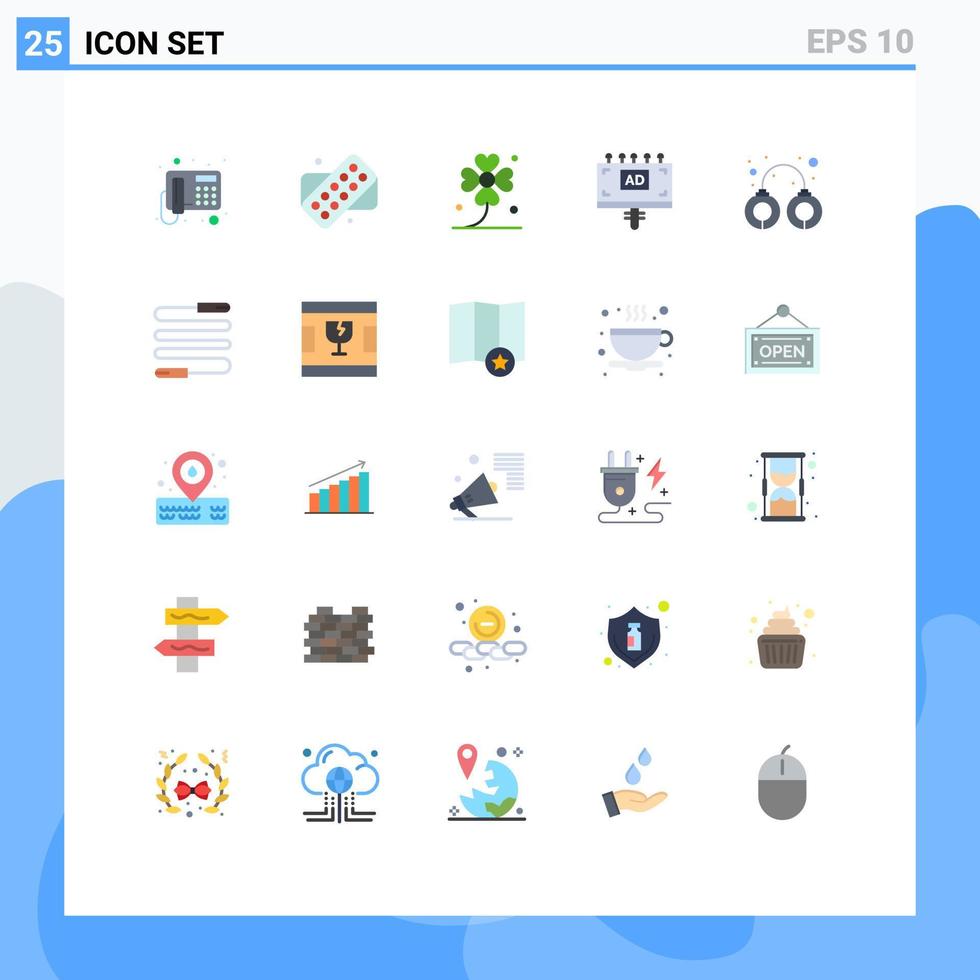 conjunto de 25 iconos de interfaz de usuario modernos símbolos signos para esposas letrero cuatro tableros y elementos de diseño de vectores editables