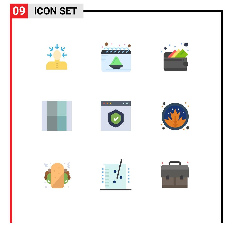9 Creative Icons Modern Signs and Symbols of browser illustration party draw create Editable Vector Design Elements