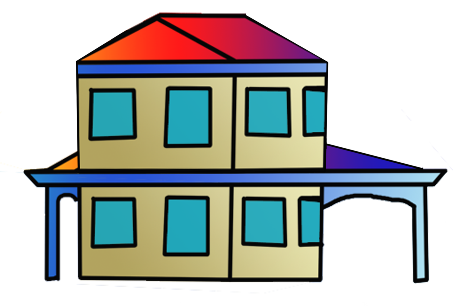 simple drawing house png