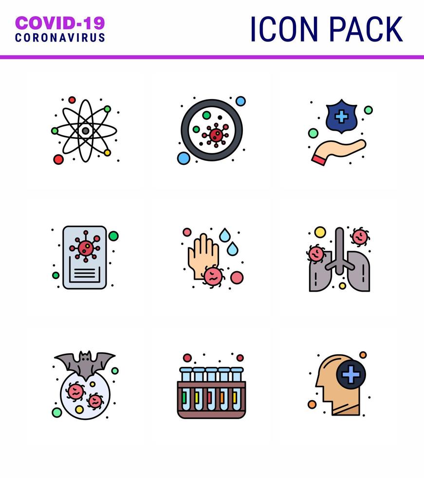 conjunto de iconos de prevención de coronavirus 2019ncov covid19 virus de lavado de manos noticias de virus coronavirus viral 2019nov elementos de diseño de vectores de enfermedades