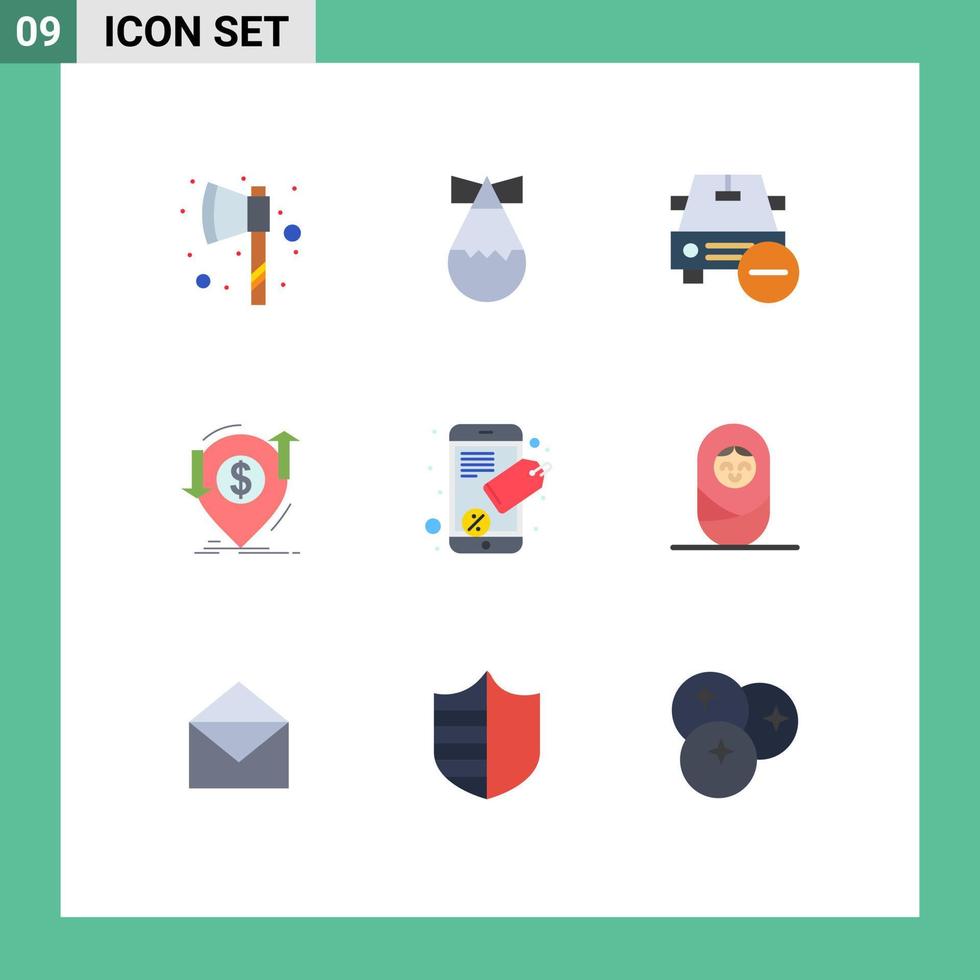 Stock Vector Icon Pack of 9 Line Signs and Symbols for mobile transfer less finance financial Editable Vector Design Elements