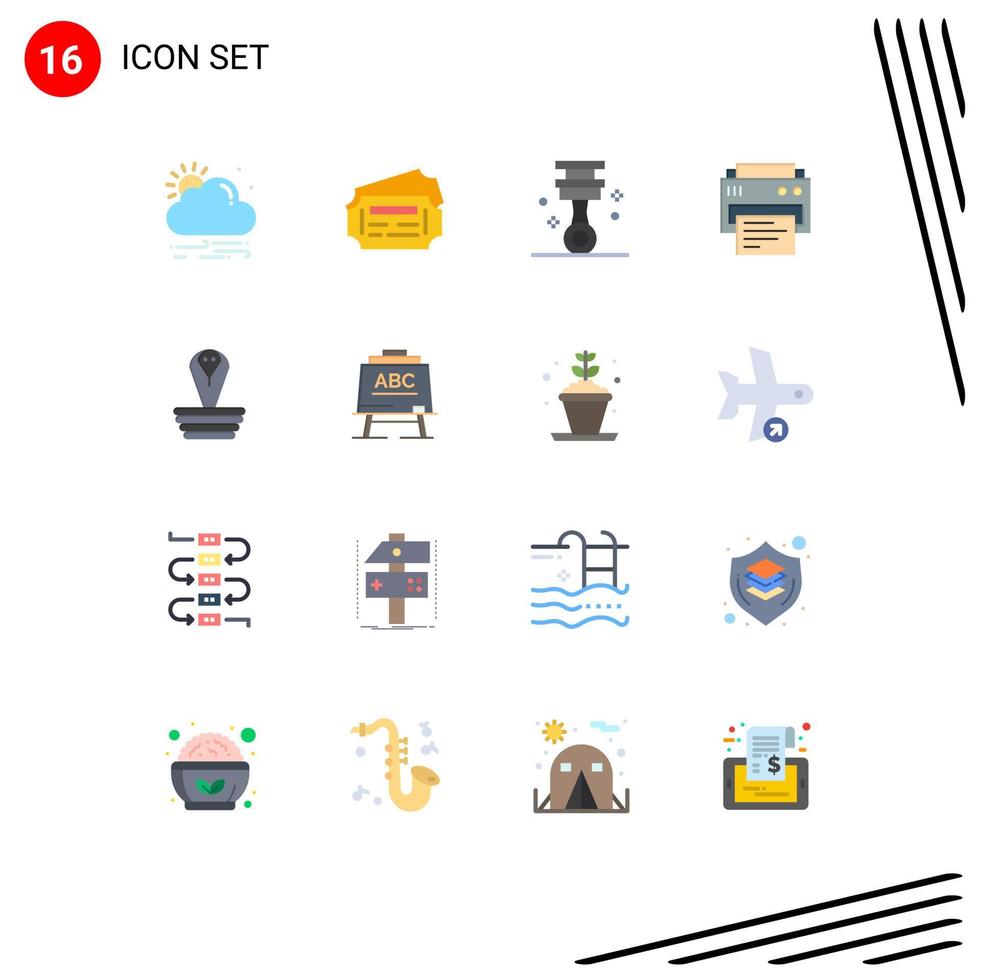 Editable Vector Line Pack of 16 Simple Flat Colors of king cobra piston animal printing Editable Pack of Creative Vector Design Elements
