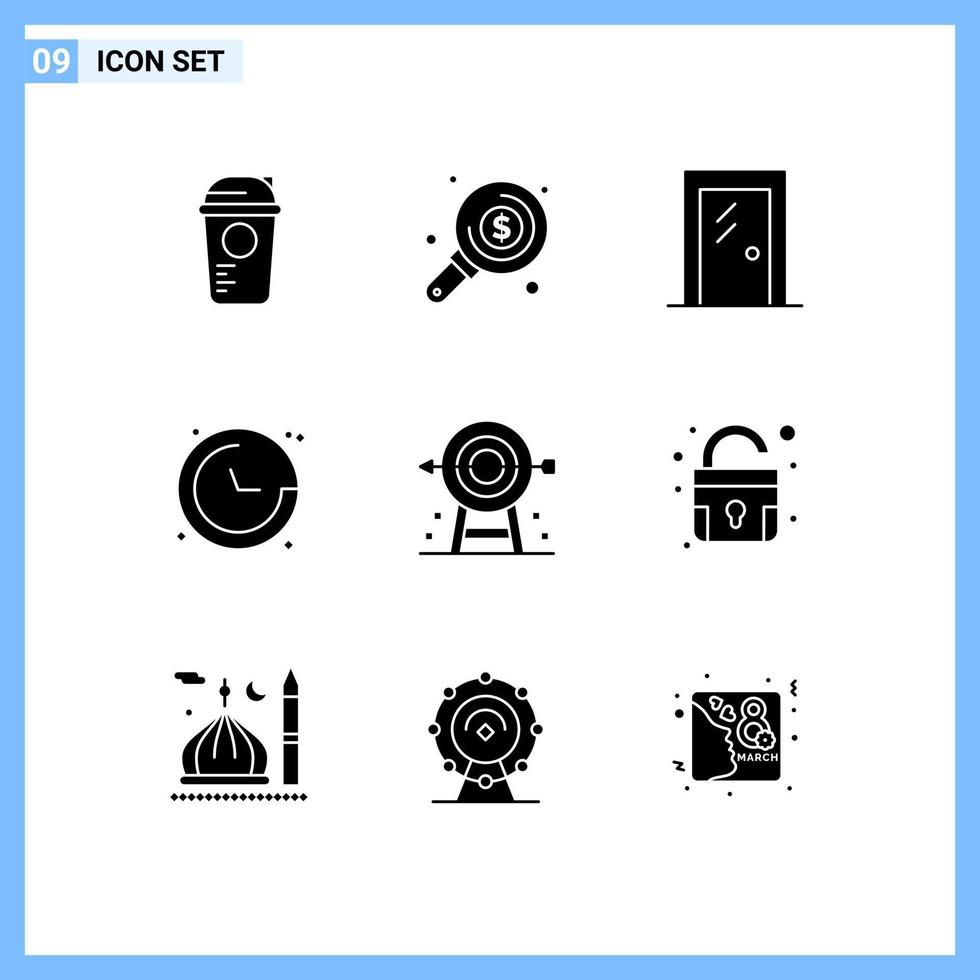 9 Creative Icons Modern Signs and Symbols of navigation direction investment compass interior Editable Vector Design Elements