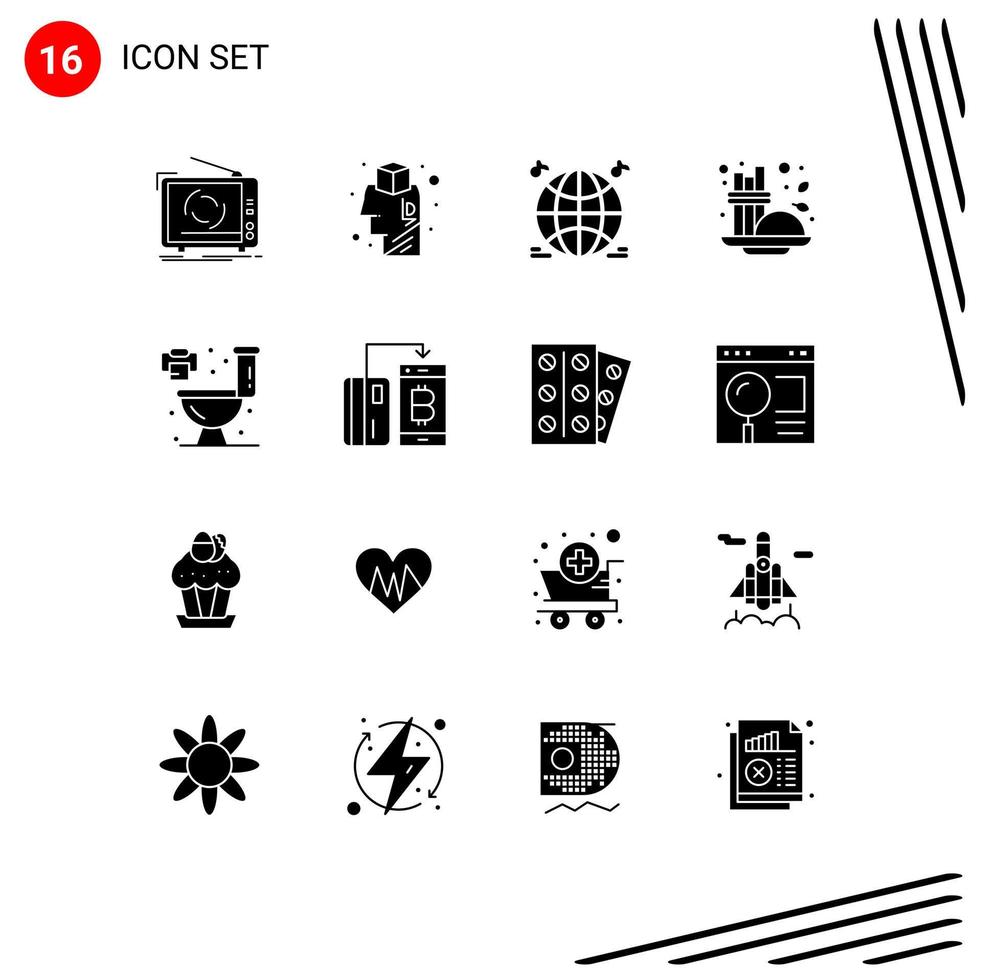 16 Creative Icons Modern Signs and Symbols of living seasoning idea condiment cinnamon Editable Vector Design Elements