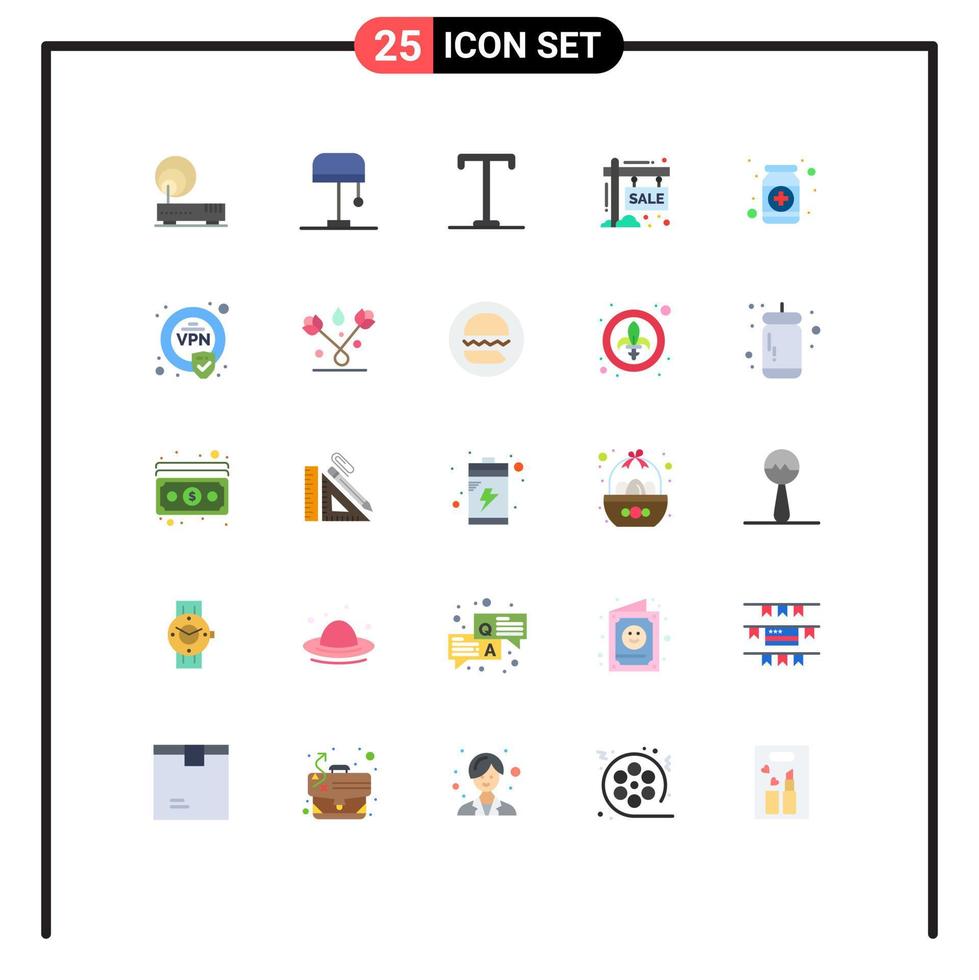 Stock Vector Icon Pack of 25 Line Signs and Symbols for form drugs semi bold season sale Editable Vector Design Elements