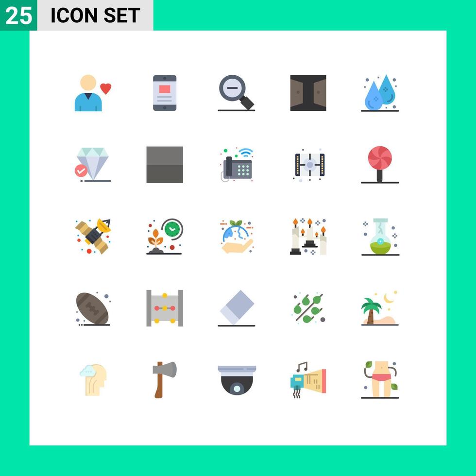 paquete de iconos vectoriales de stock de 25 signos y símbolos de línea para elementos de diseño vectorial editables vector