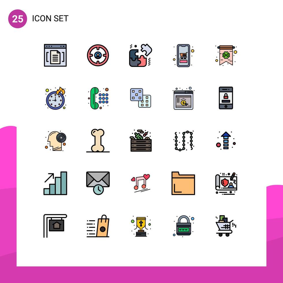 25 Creative Icons Modern Signs and Symbols of online mobile head device business Editable Vector Design Elements