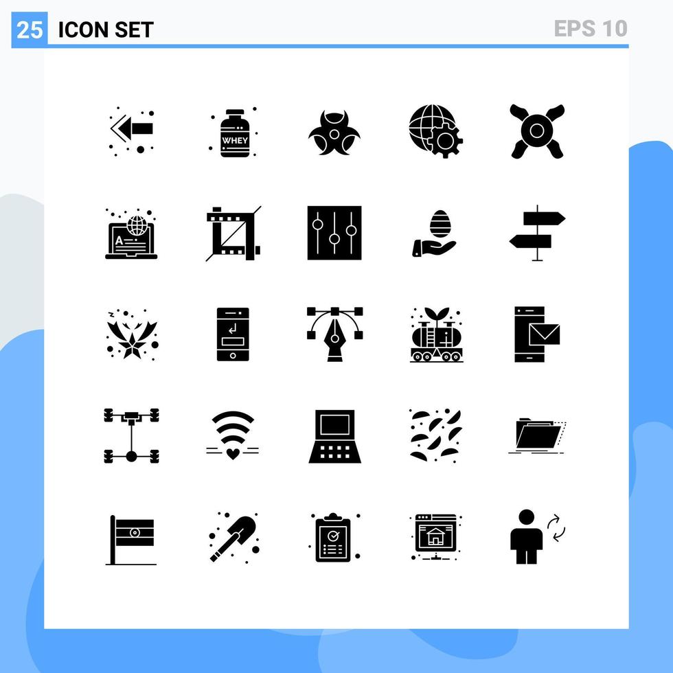 25 Creative Icons Modern Signs and Symbols of learning international physic fan internet Editable Vector Design Elements