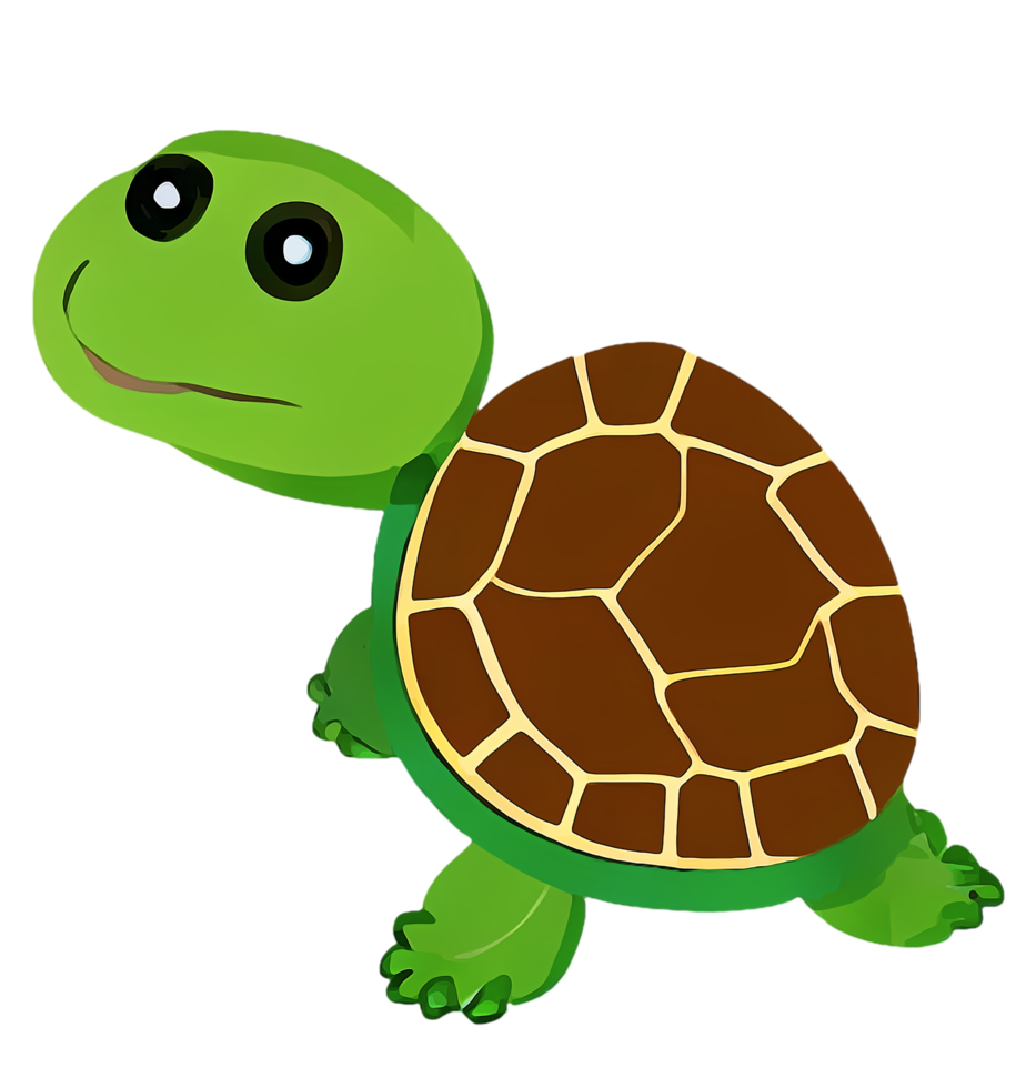 süße grüne Schildkröte png