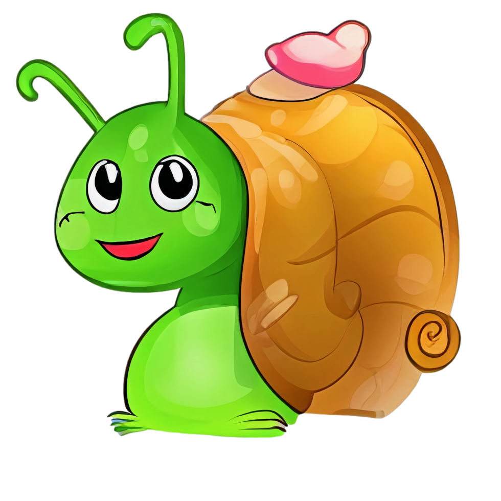 Happy Cute Snail png