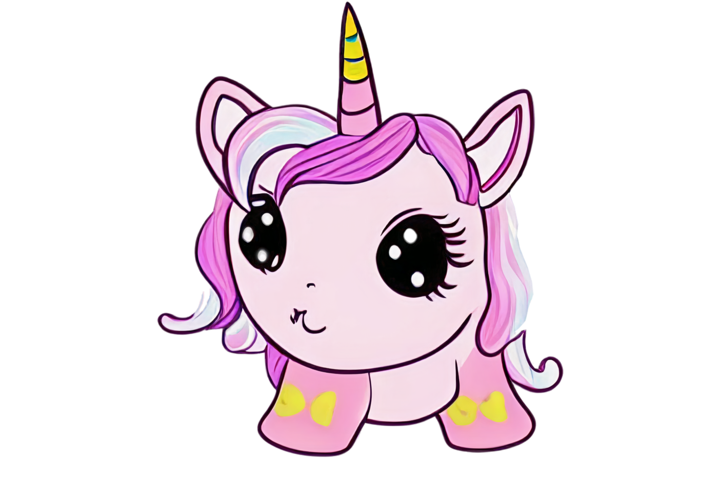 Cute unicorn for kids png