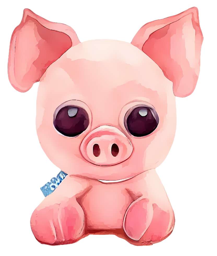 cerdo joven de dibujos animados png