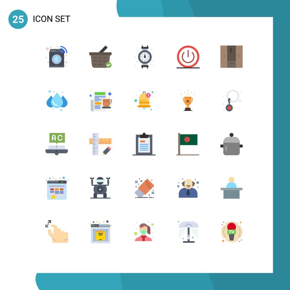 25 Creative Icons Modern Signs and Symbols of furniture closet plumber ui on Editable Vector Design Elements