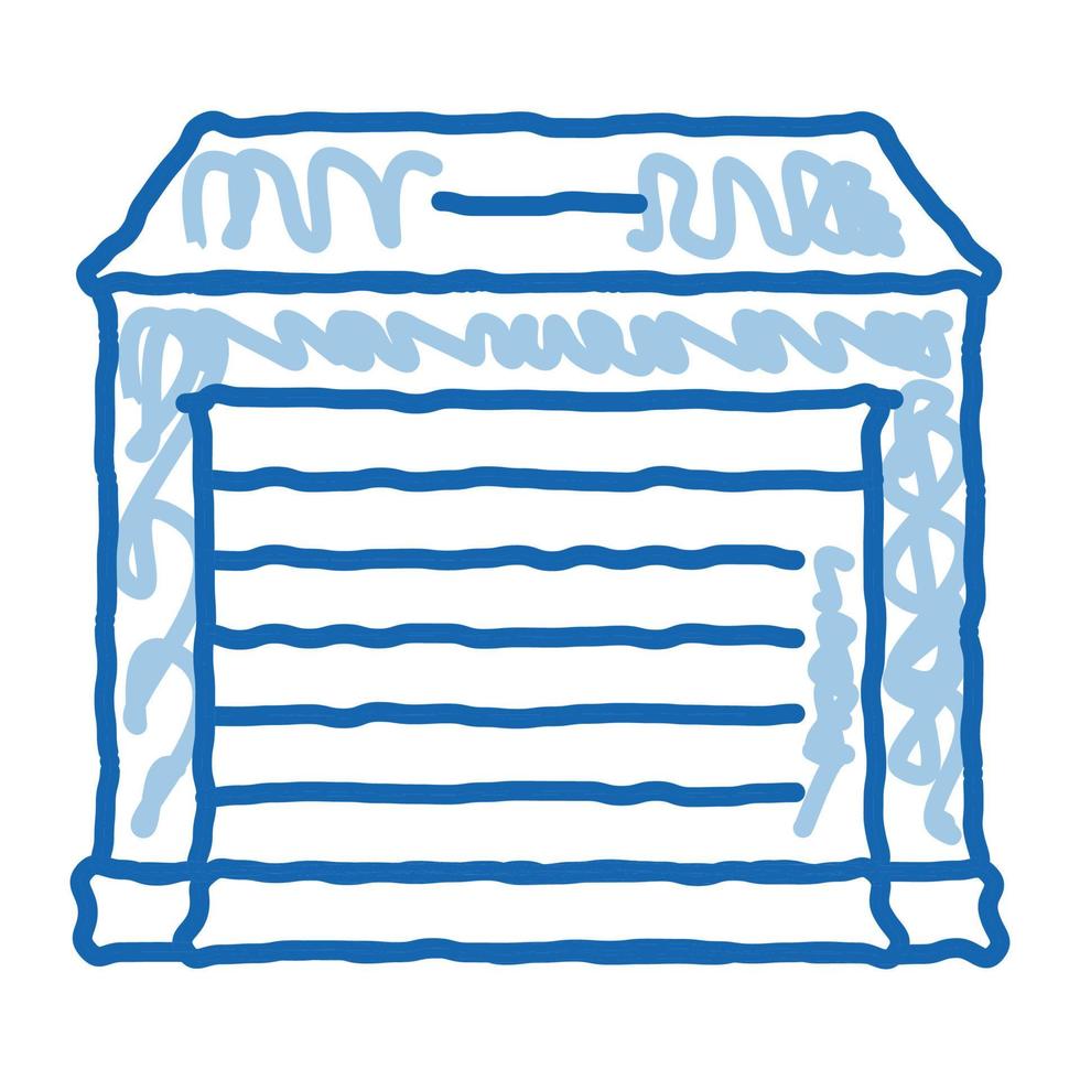 Garage doodle icon hand drawn illustration vector