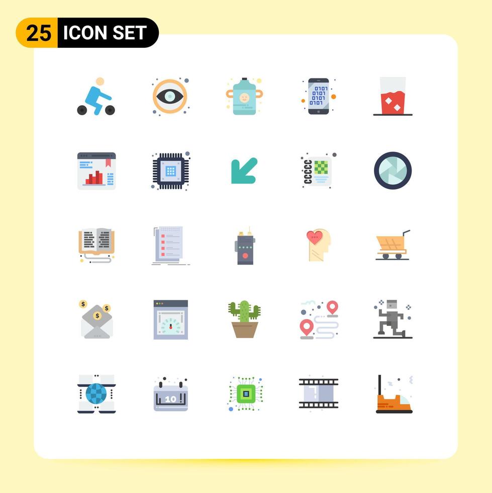 25 Creative Icons Modern Signs and Symbols of food and baby search code Editable Vector Design Elements