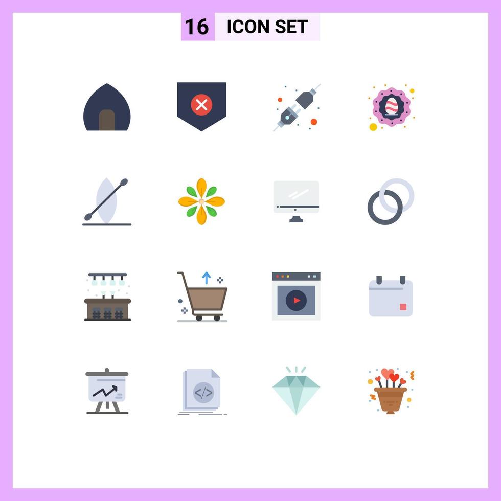 paquete de iconos de vector de stock de 16 signos y símbolos de línea para barco huevo x vacaciones de celebración paquete editable de elementos de diseño de vector creativo