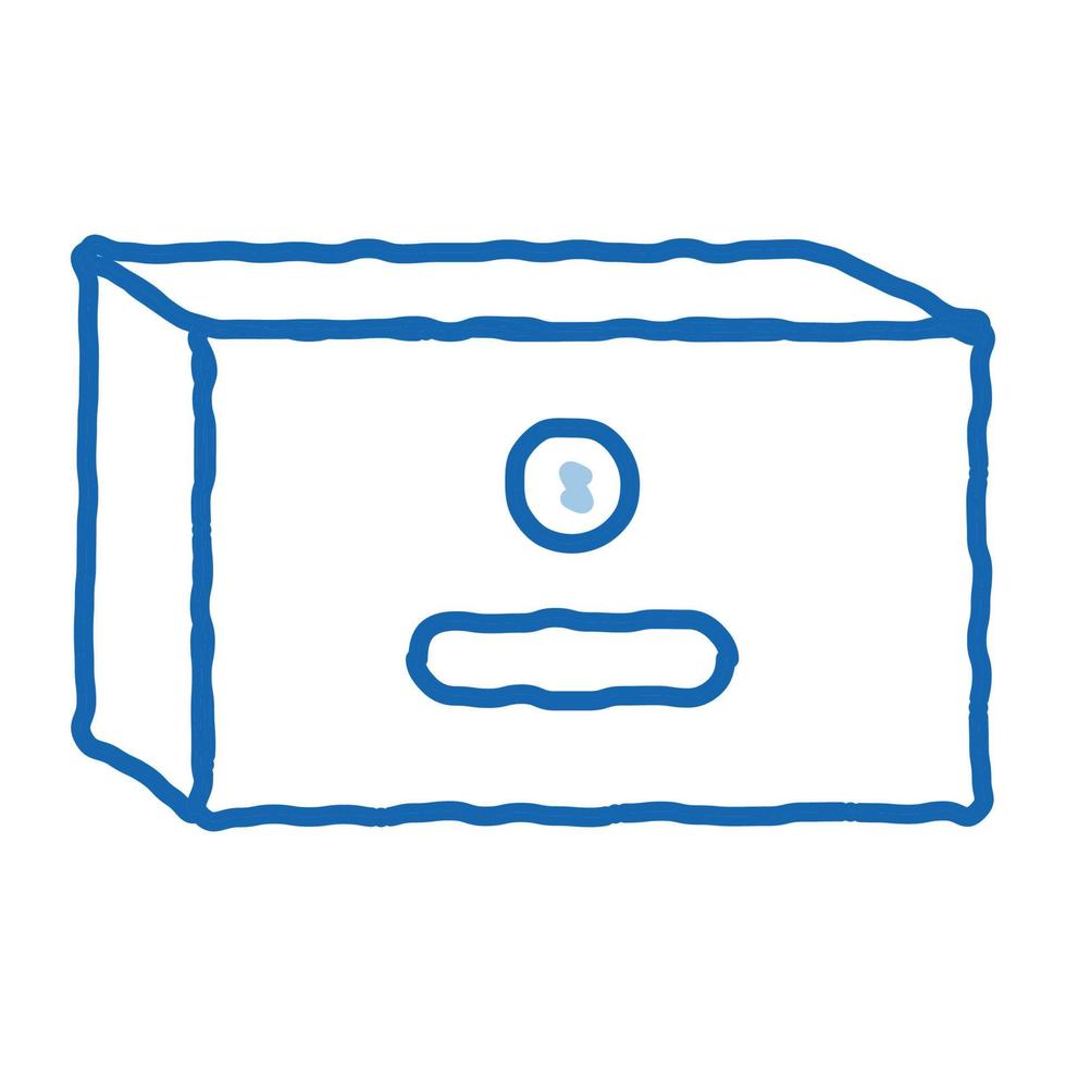 paquete de mantequilla doodle icono dibujado a mano ilustración vector