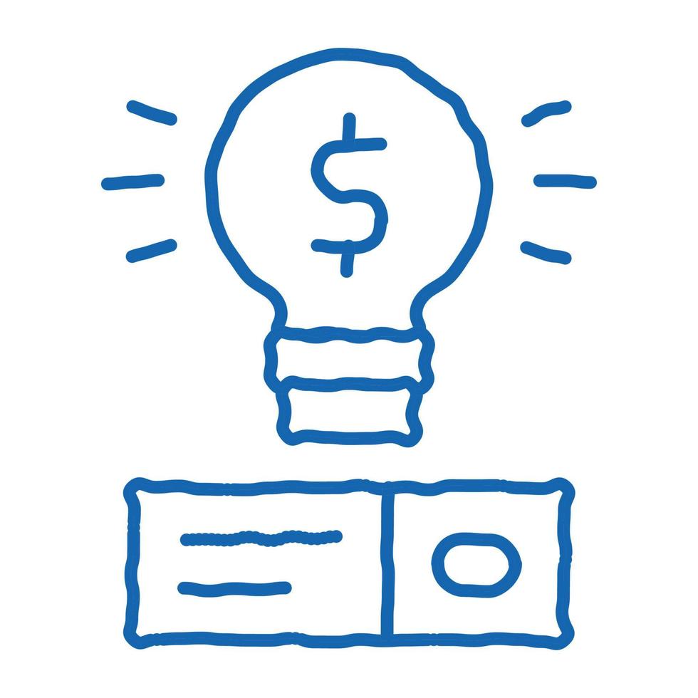 savvy data storage solution doodle icon hand drawn illustration vector