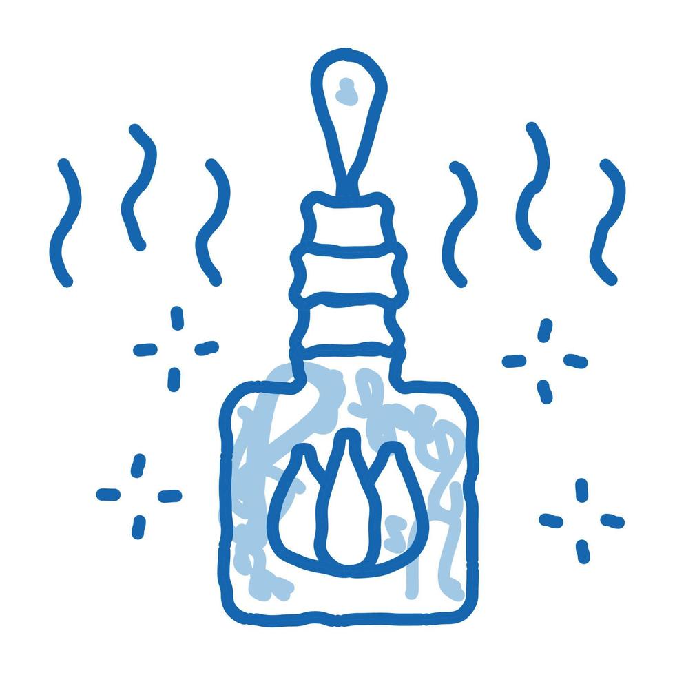 icono de doodle de combustible de gas ardiente ilustración dibujada a mano vector