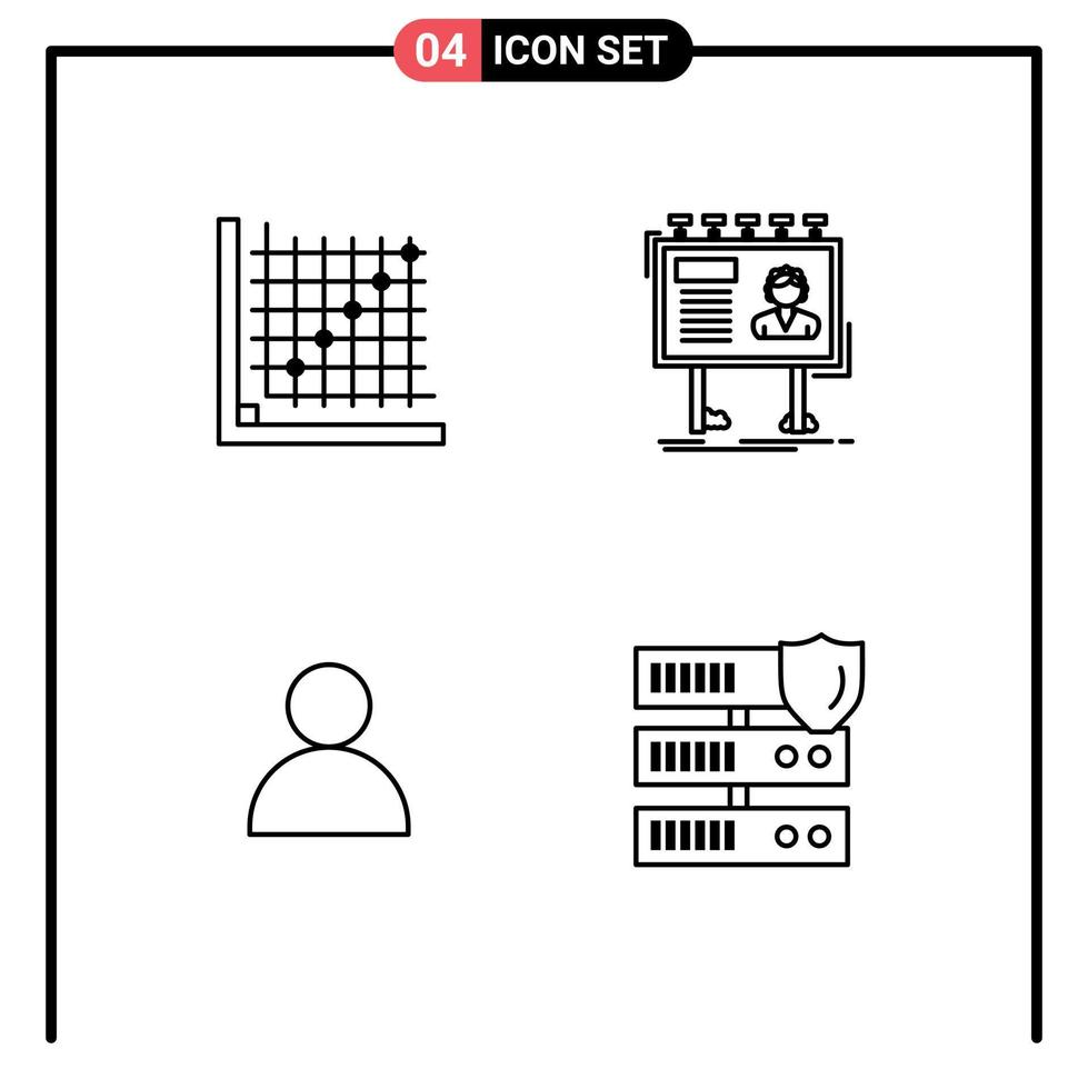 User Interface Pack of 4 Basic Filledline Flat Colors of color board form advertising mane Editable Vector Design Elements