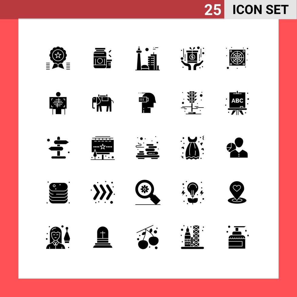paquete de iconos de vectores de stock de 25 signos y símbolos de línea para recompensar los deportes elementos de diseño de vectores editables de la ciudad de toronto