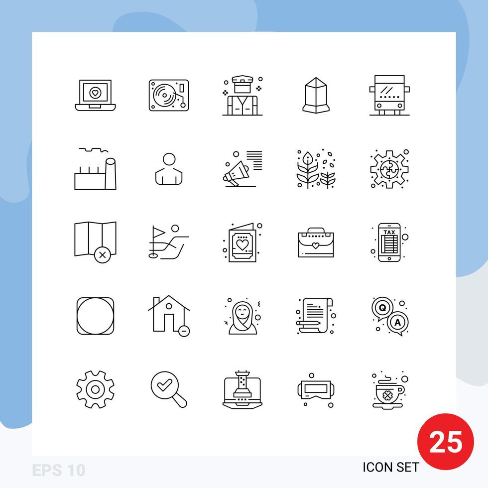 25 Creative Icons Modern Signs and Symbols of regular crypto currency business crypto lisk Editable Vector Design Elements