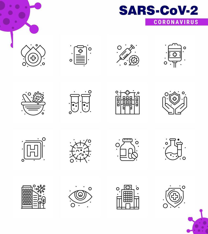 Coronavirus Prevention 25 icon Set Blue virus vaccine pharmacy syring medicine treatment viral coronavirus 2019nov disease Vector Design Elements