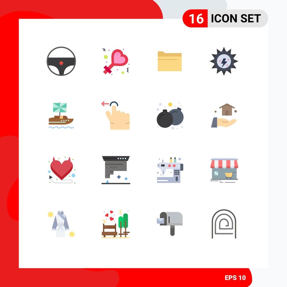 16 Creative Icons Modern Signs and Symbols of kingdom british data brexit electricity Editable Pack of Creative Vector Design Elements