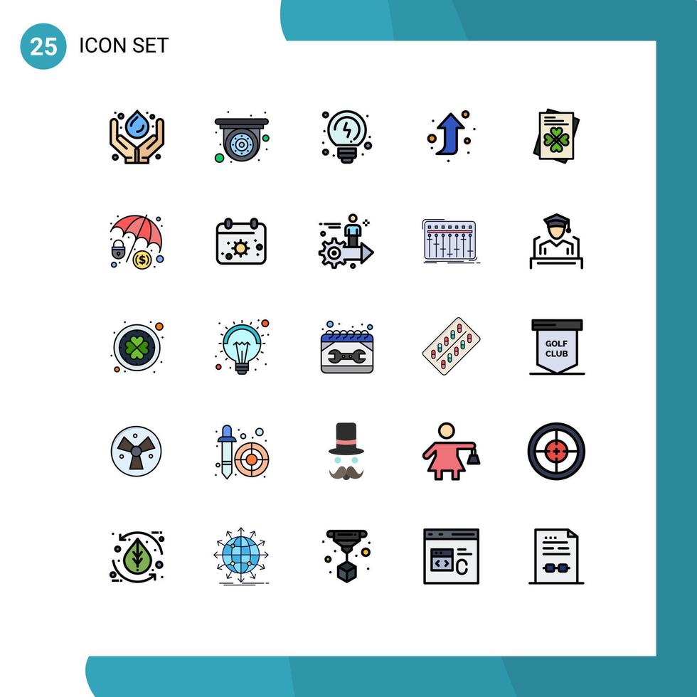 25 Creative Icons Modern Signs and Symbols of cyber crime world brainstorming passport forward Editable Vector Design Elements