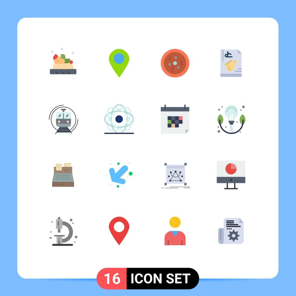 Stock Vector Icon Pack of 16 Line Signs and Symbols for train saxophone dish play instrument Editable Pack of Creative Vector Design Elements