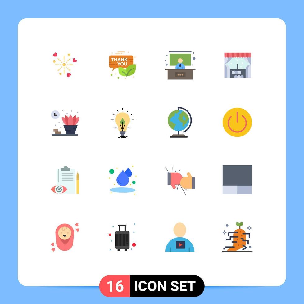 User Interface Pack of 16 Basic Flat Colors of shelf home thanksgiving window building Editable Pack of Creative Vector Design Elements