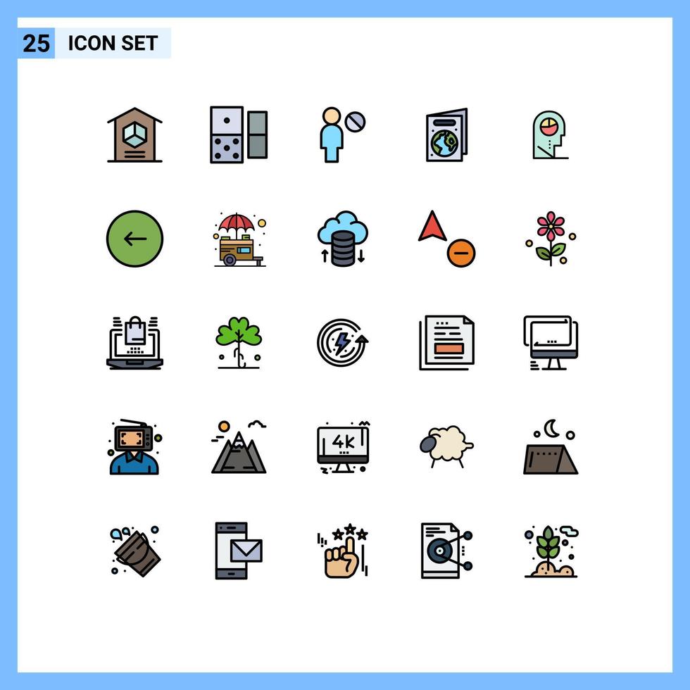 25 Creative Icons Modern Signs and Symbols of hat profile user human ecology Editable Vector Design Elements