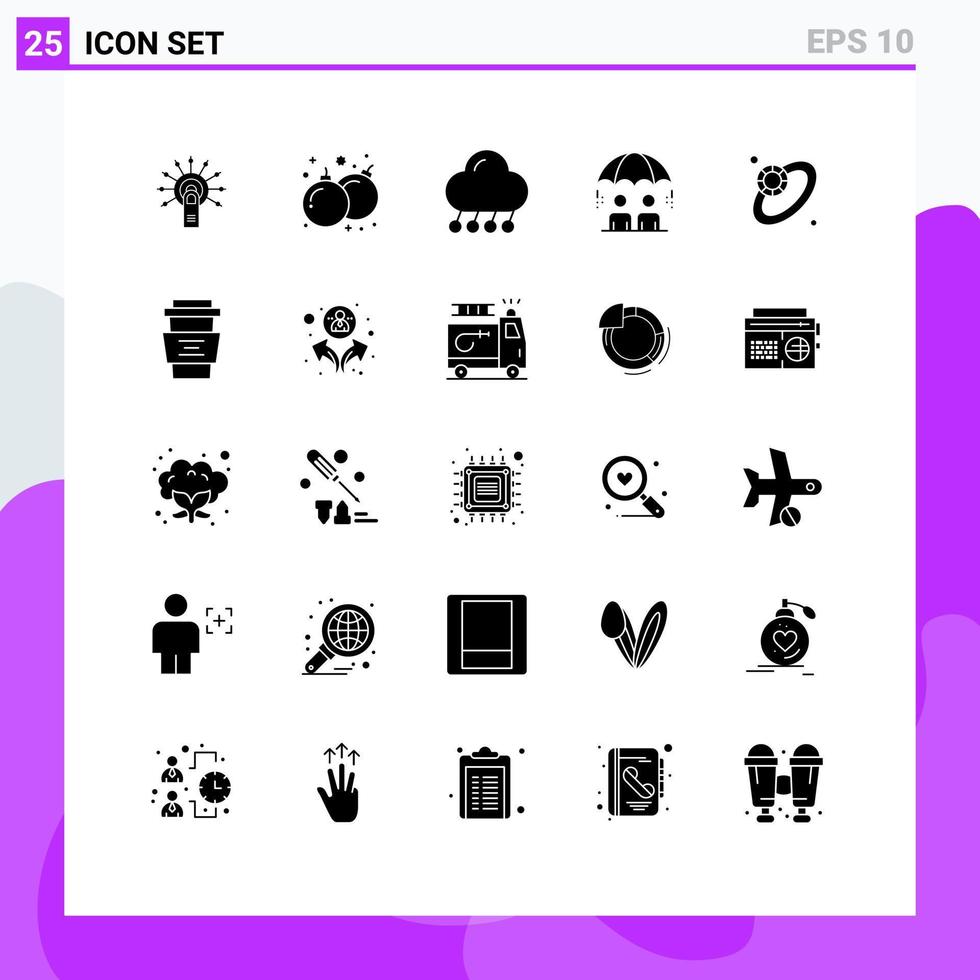 25 Creative Icons Modern Signs and Symbols of risk management play business night Editable Vector Design Elements