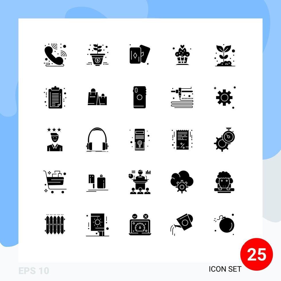 25 Creative Icons Modern Signs and Symbols of plant garden hobby farming desert Editable Vector Design Elements